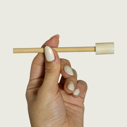 One-Hitter | Bamboo + Tagua Seed | Natural Ivory
