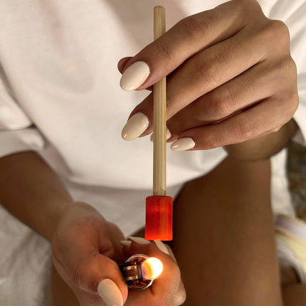 One-Hitter | Bamboo + Tagua Seed | Clementine