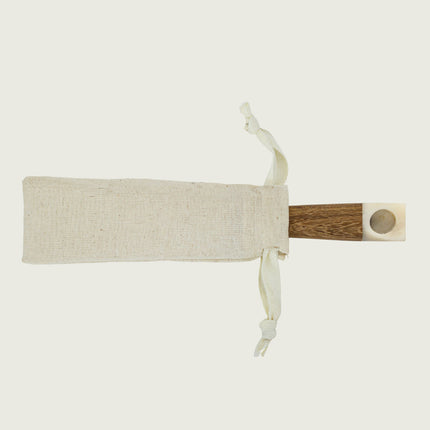 Classic Pipe | Wood + Tagua Seed