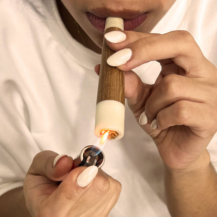 Cigar Pipe | Wood + Tagua Seed